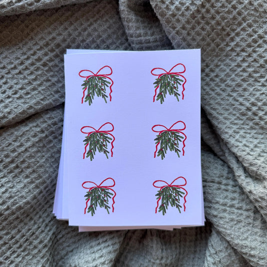 Blank Christmas Cards- 10 Pack (Mistletoe)